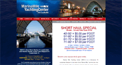 Desktop Screenshot of marinamileyachtingcenter.com